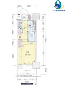 愛知県名古屋市中村区太閤通5丁目【マンション】の間取り