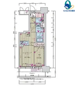 愛知県名古屋市中村区名駅南3丁目【マンション】の間取り