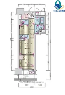 愛知県名古屋市中村区名駅南3丁目【マンション】の間取り