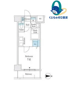 愛知県名古屋市中村区亀島1丁目【マンション】の間取り