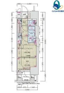 愛知県名古屋市中区上前津1丁目【マンション】の間取り