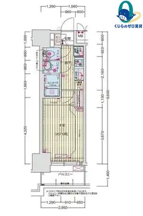 愛知県名古屋市中区上前津1丁目【マンション】の間取り
