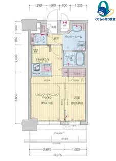 愛知県名古屋市中村区黄金通1丁目【マンション】の間取り