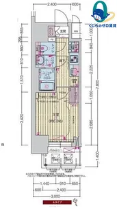 愛知県名古屋市中区大須2丁目【マンション】の間取り