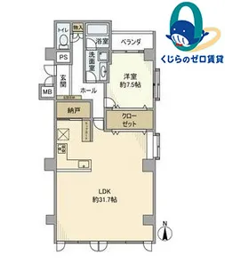 愛知県名古屋市中区栄1丁目【マンション】の間取り