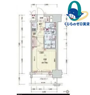 愛知県名古屋市西区名駅2丁目【マンション】の間取り