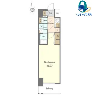 愛知県名古屋市中川区八熊1丁目【マンション】の間取り