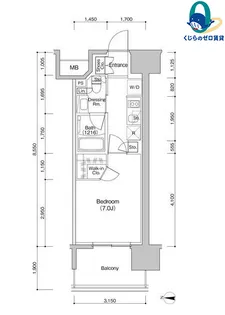 愛知県名古屋市中区新栄1丁目【マンション】の間取り