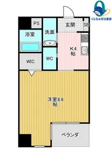 愛知県名古屋市瑞穂区瑞穂通8丁目【マンション】の間取り
