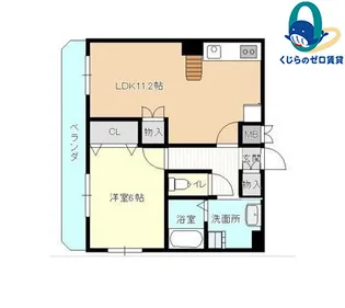 愛知県名古屋市西区上橋町【マンション】の間取り