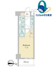 愛知県名古屋市中村区名駅南4丁目【マンション】の間取り