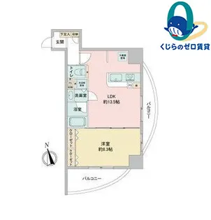 愛知県名古屋市中村区那古野1丁目【マンション】の間取り