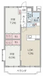 ロゼオ・フィオーレ【3階】の間取り
