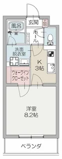 ミルキーウェイ“フジ”【3階】の間取り
