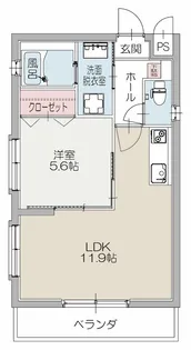 レインボーM&K【1階】の間取り