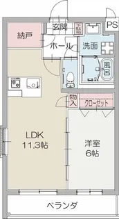 コンフォートマエジマ【102号室】の間取り