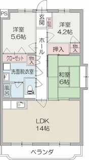 フォレストII【3階】の間取り