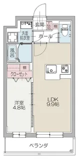 グリーントレジャー【201号室】の間取り
