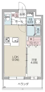 グリーントレジャー【202号室】の間取り