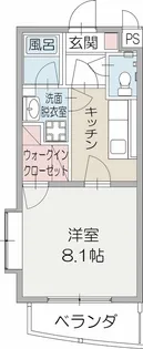 サニーハイツ三園II【107号室】の間取り