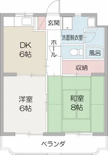 シーザーズ・パレス【2階】の間取り