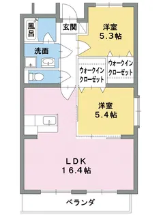 ルシェリア【3階】の間取り