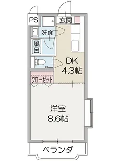 サクセス三清【2階】の間取り