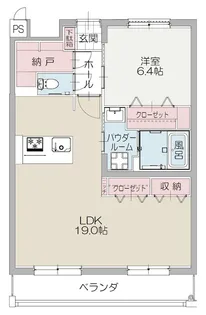 DIOS ILEX 長泉【106号室】の間取り