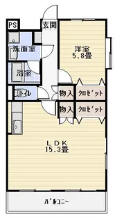 メゾンアネシス【1階】の間取り