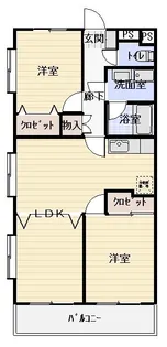 グランクールI【3階】の間取り