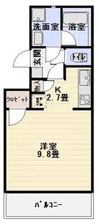 メルヴェイユ北安東【3階】の間取り