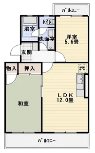 ヴィブレ鷲巣【3階】の間取り