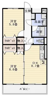 グランデハヴィーナ【3階】の間取り