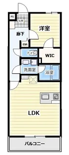 ぱ〜くたうんルナ新通【5階】の間取り