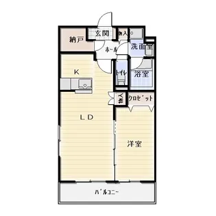 ホームタウン岩田【203号室】の間取り