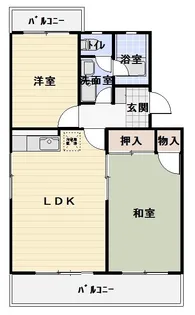 ヴィブレ鷲巣【1階】の間取り
