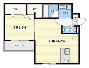 セゾンエイト【401号室】の間取り