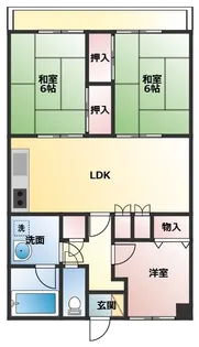 アーバンハイツ大橋【305号室】の間取り