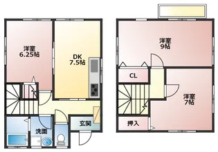 香川県観音寺市三本松町2丁目【一戸建】の間取り