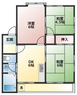 コーポサンライズ【201号室】の間取り