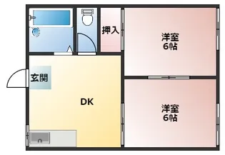 メゾン林野【105号室】の間取り