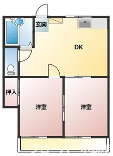 Kハイツ【1階】の間取り