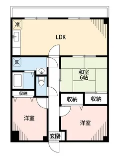 網の浦ハイツ【401号室】の間取り