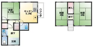 香川県丸亀市津森町【一戸建】の間取り