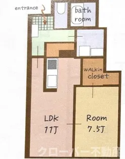 Le Printemps B棟【1階】の間取り