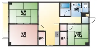 たなかハイツ【305号室】の間取り