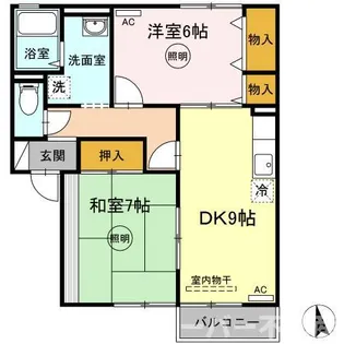 サンガーデン【203号室】の間取り