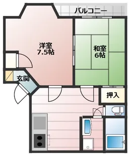 セトメゾン【105号室】の間取り