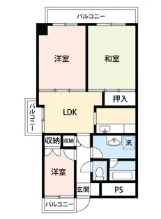 トモステーションハイツ【305号室】の間取り