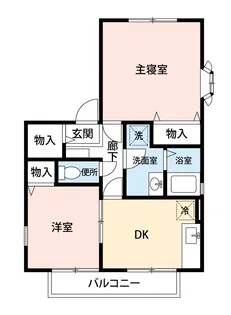サンカムール【101号室】の間取り